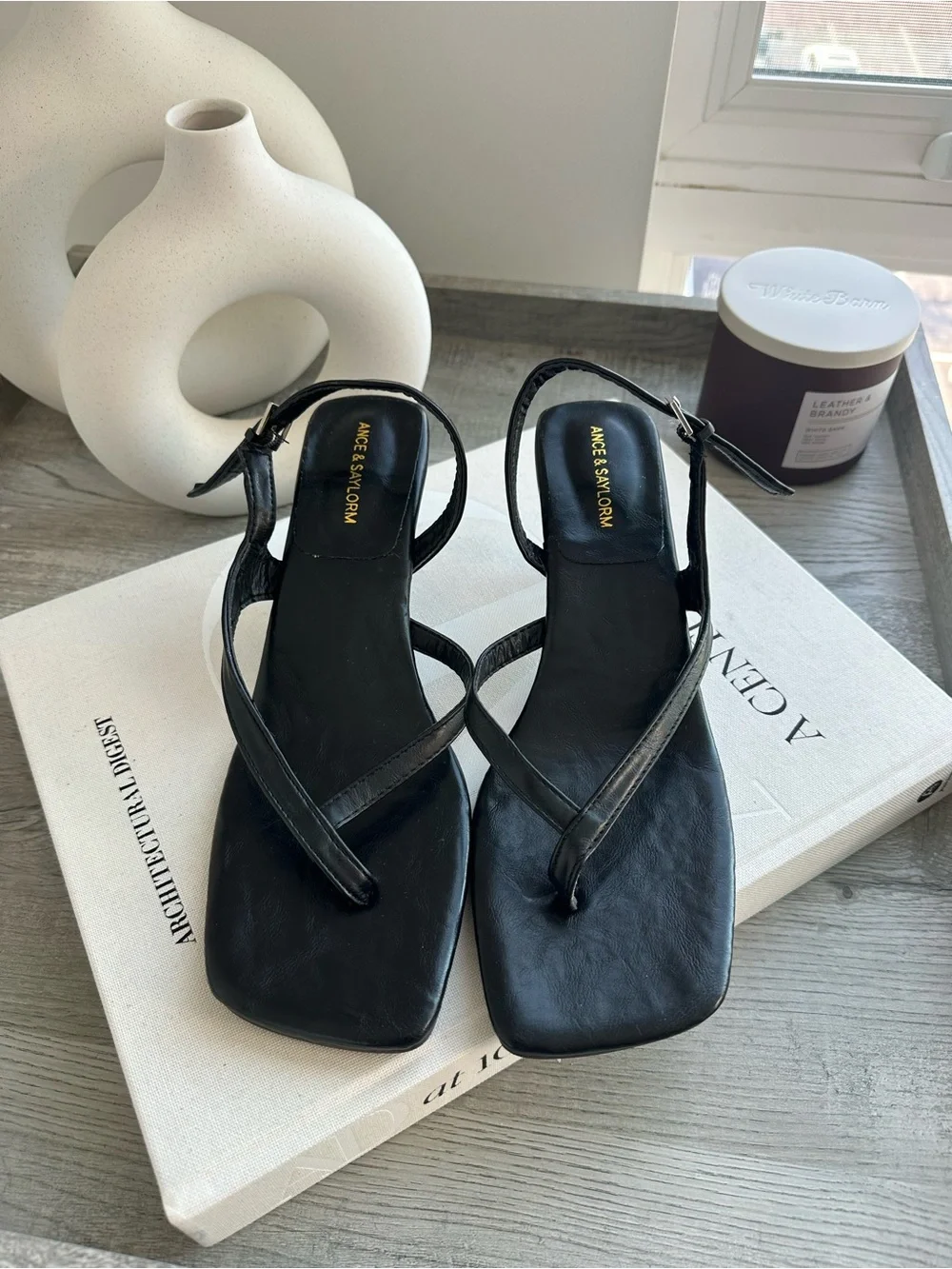 Thong Kitten Heel Sandal